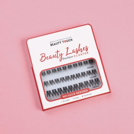 رموش كلستر جاهزة مع اللاصق