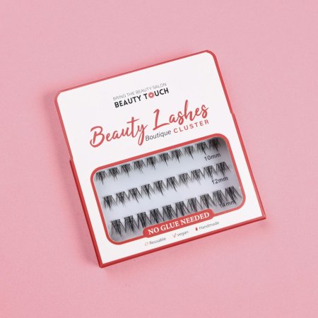 رموش كلستر جاهزة مع اللاصق