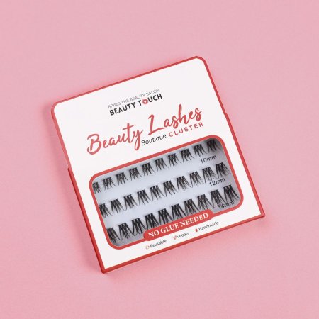 رموش كلستر جاهزة مع اللاصق